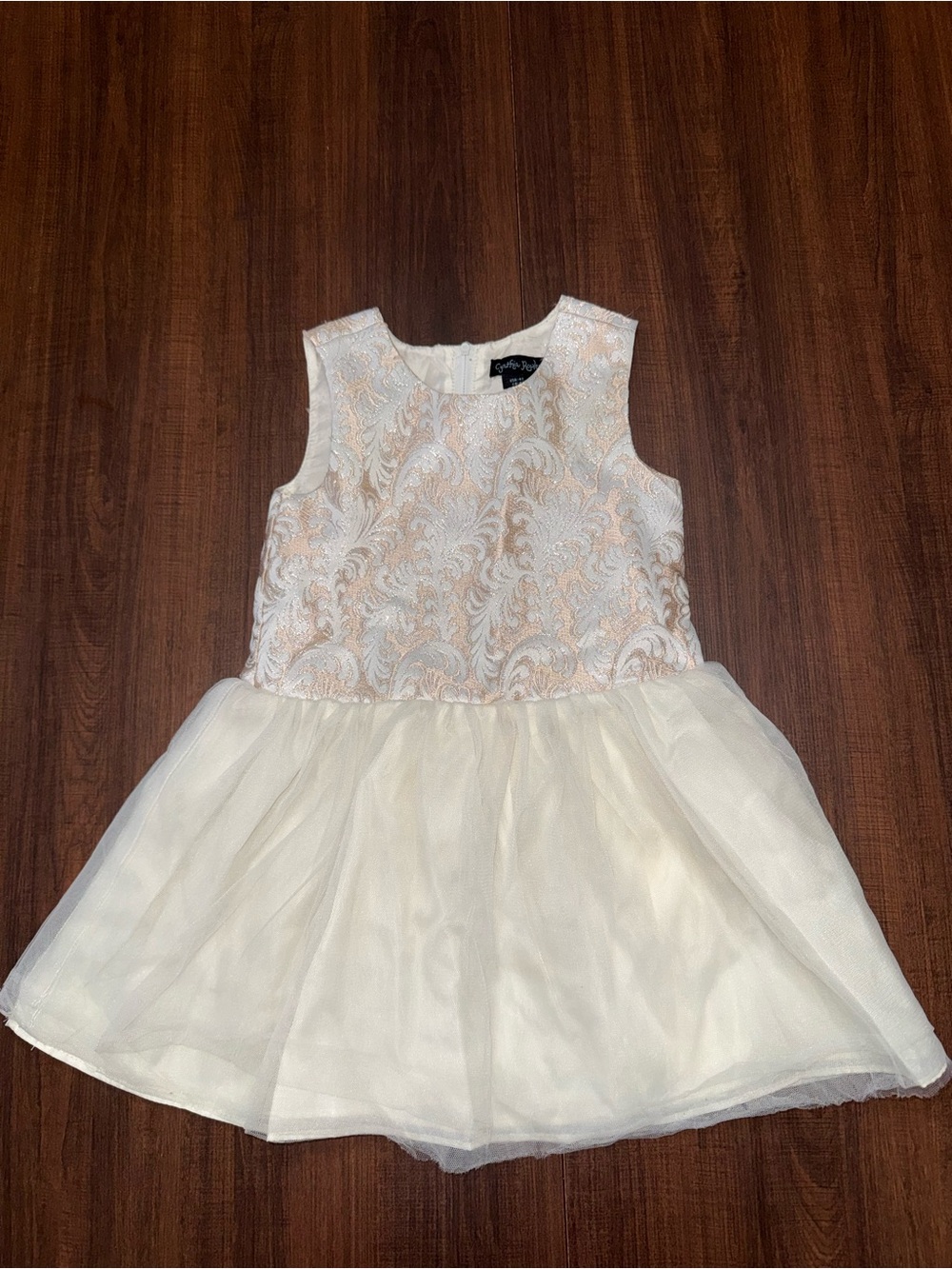 Cynthia Rowley Ivory & Rose Tulle Party Dress for Girls